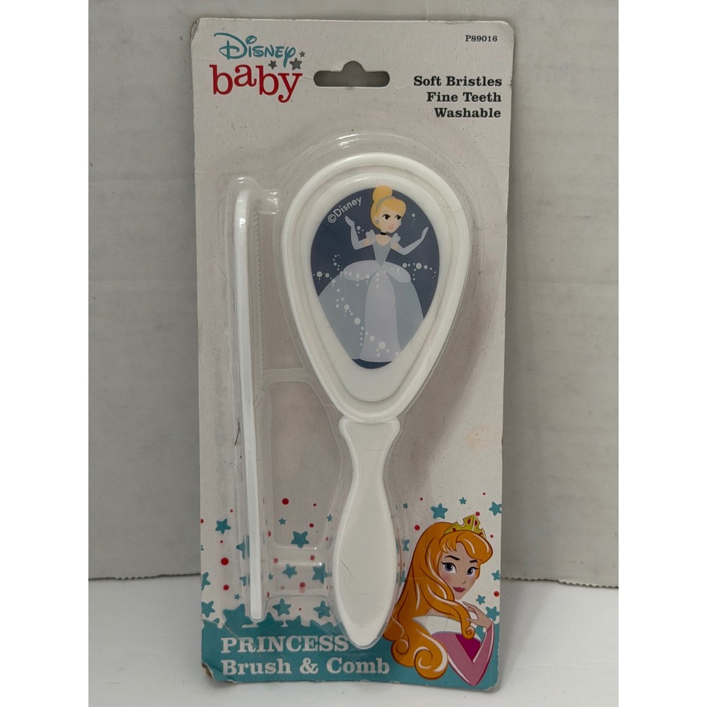 Disney Baby Princess Brush and Comb Set Cinderella White P89016 New